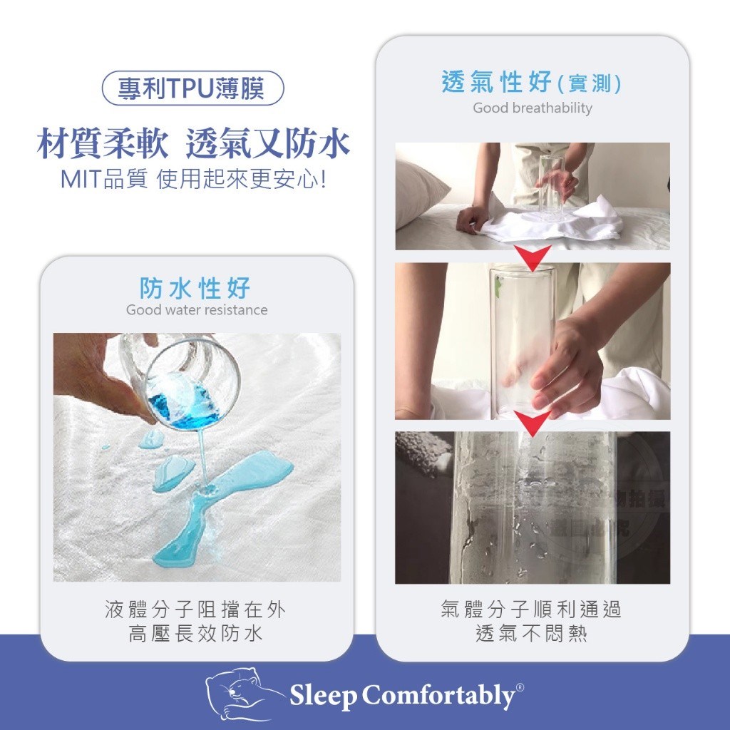 (預購) 日日好眠 德國魯道夫防水級銀離子枕頭套（一對）