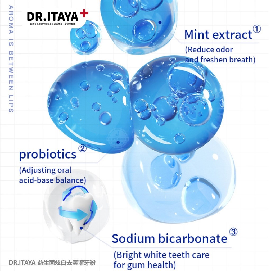 DR.ITAYA 益生菌炫白去黃潔牙粉