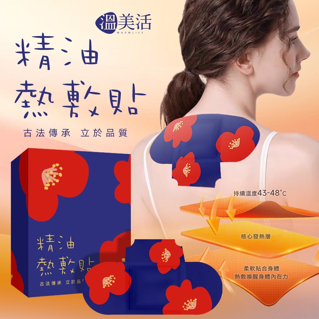 (預購) 溫美活 後頸適敷樂精油貼片 5組/盒