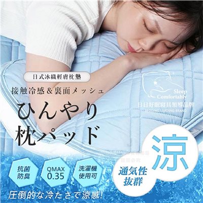 (預購) 日日好眠 專櫃級 日式冰織輕膚枕墊(2入/組)
